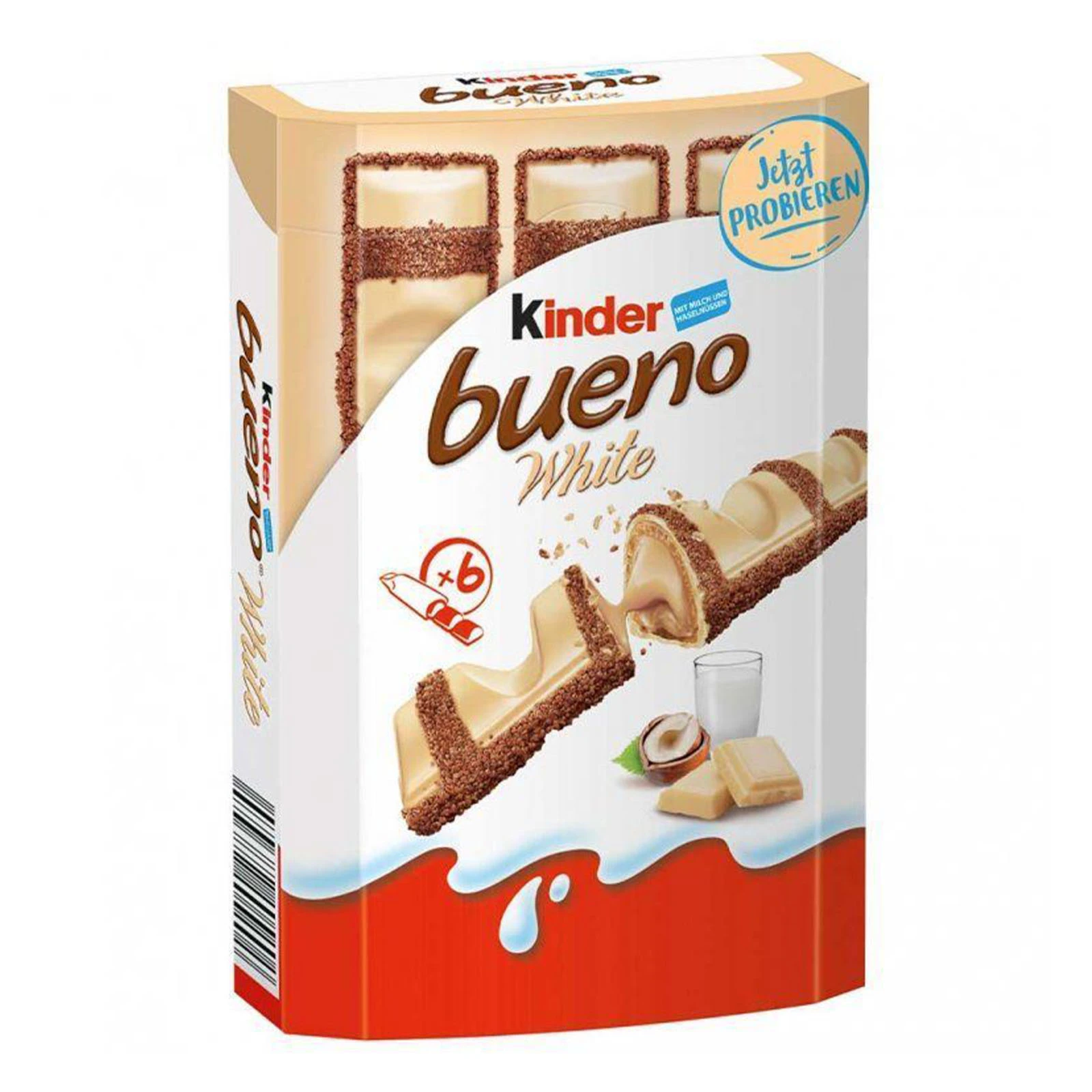 Батончик Kinder 117г Bueno білий Фото №:1