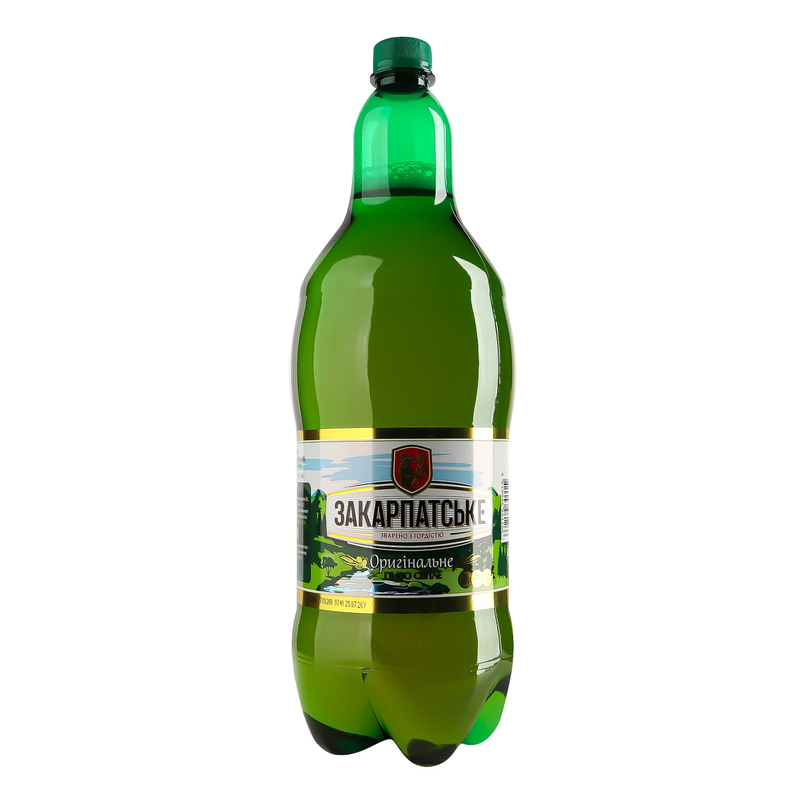 Пиво Закарпатське Оригінальне світле фільтроване пастеризоване 4.1% 2л Фото №:2