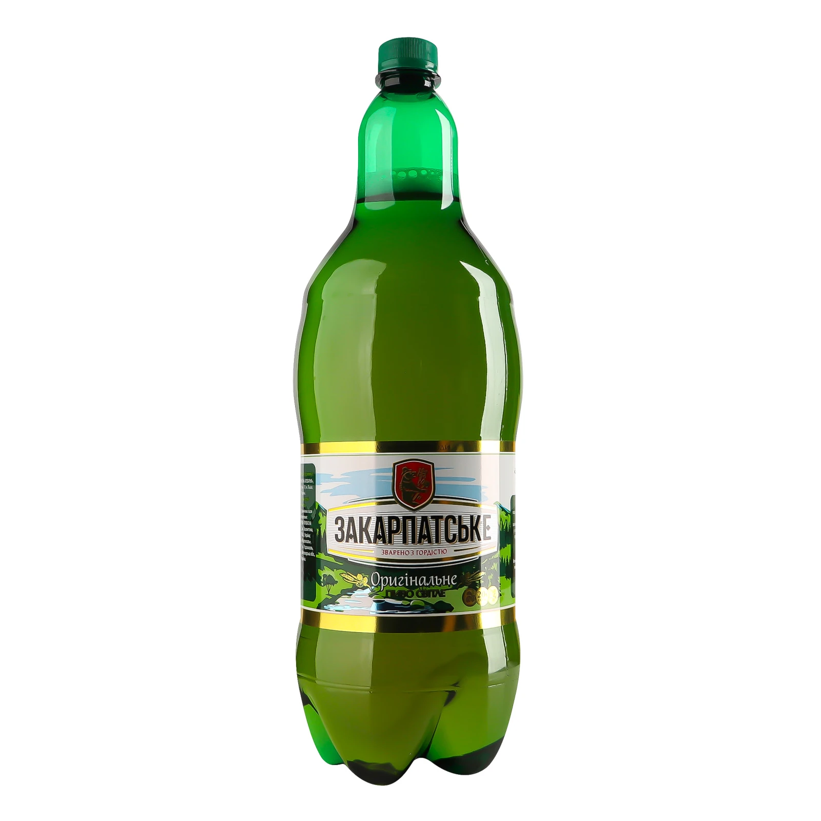 Пиво Закарпатське Оригінальне світле фільтроване пастеризоване 4.1% 2л Фото №:1