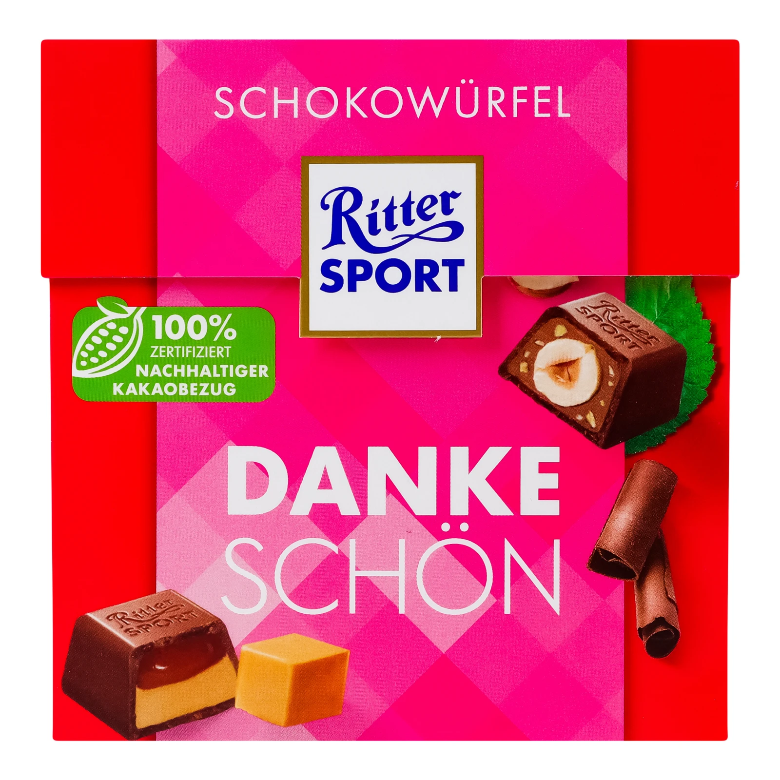 Шоколад Ritter Sport Шоколадні куби Thank you молочний 176г фото 2