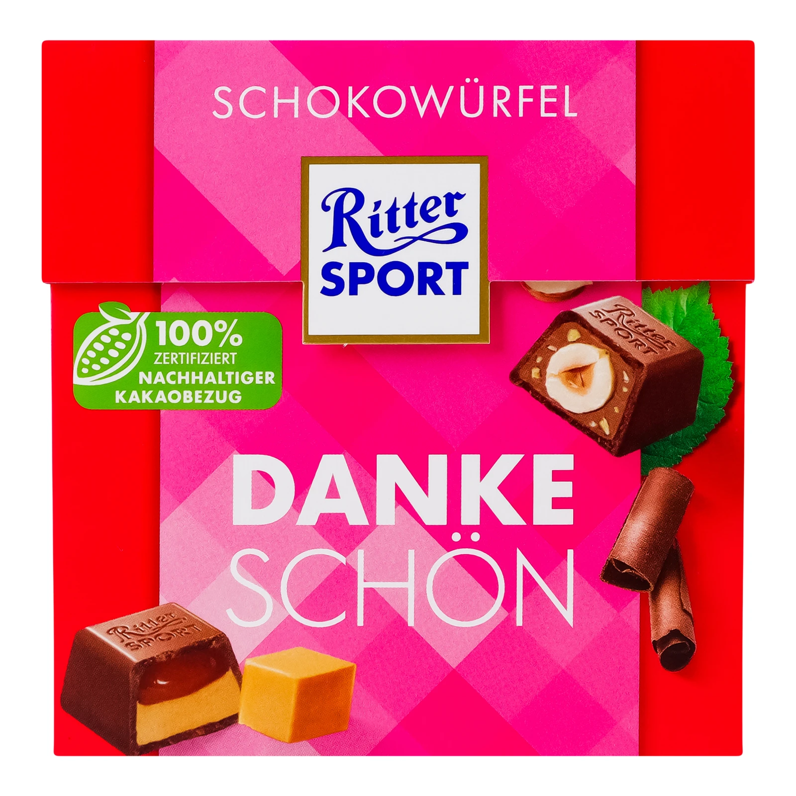 Шоколад Ritter Sport Шоколадні куби Thank you молочний 176г Фото №:1