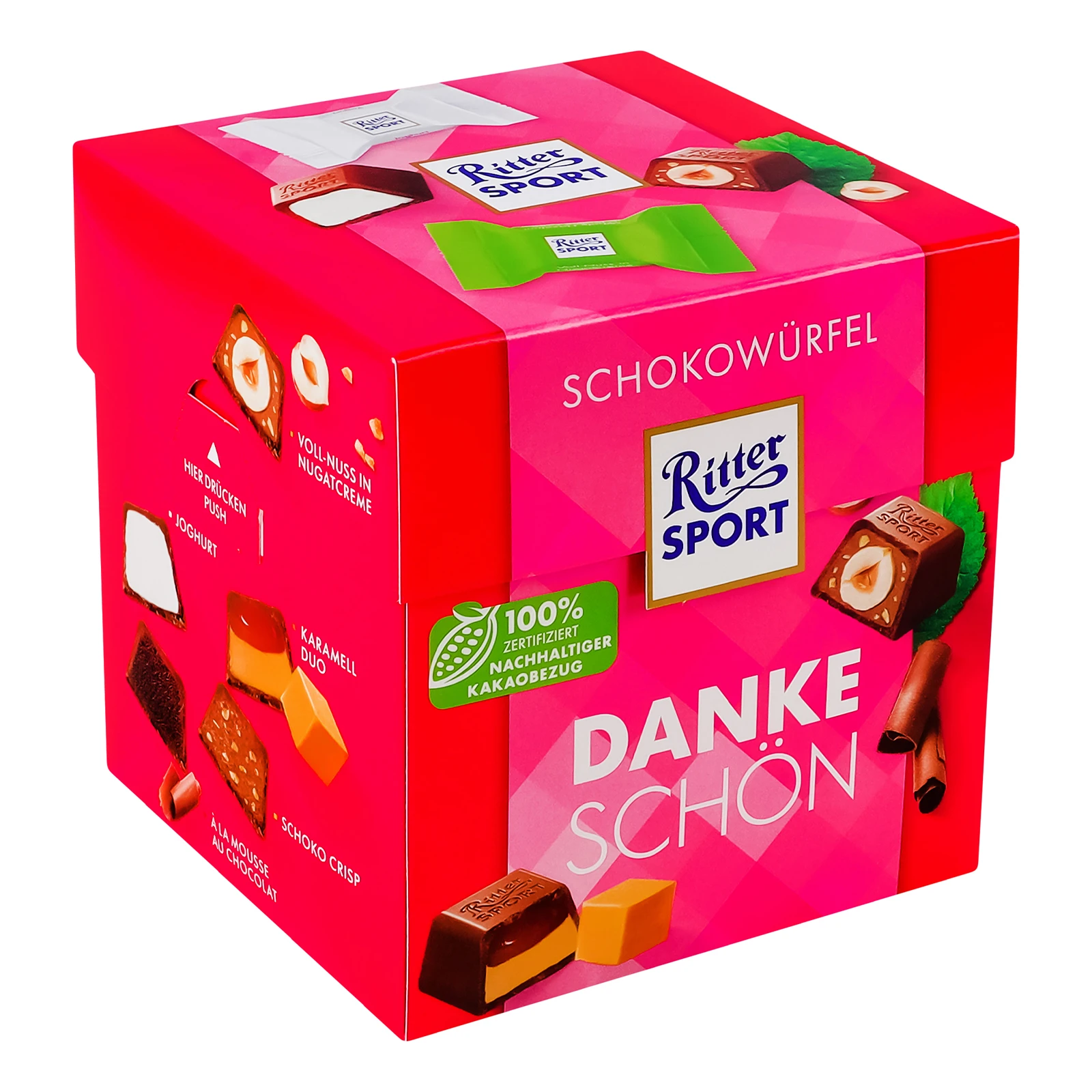 Цукерки Ritter Sport dankeschon шоколадні 176г Фото №:1