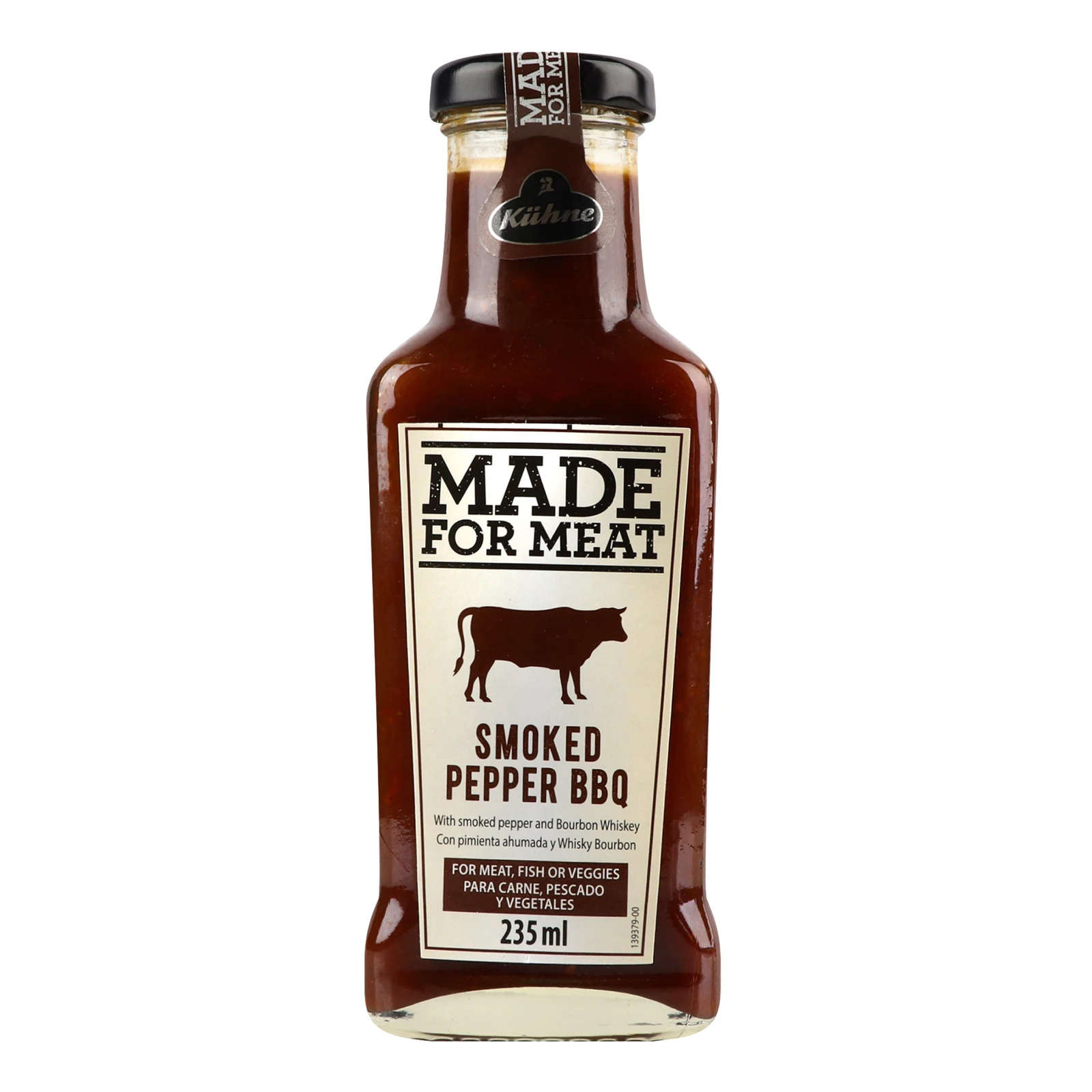 Соус Kuhne Made For Meat Smoked Pepper BBQ 235мл Фото №:1