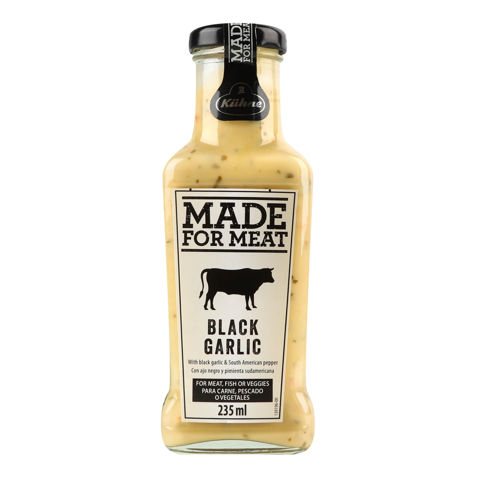Соус Kuhne Made For Meat Black Garlic 235мл Фото №:1