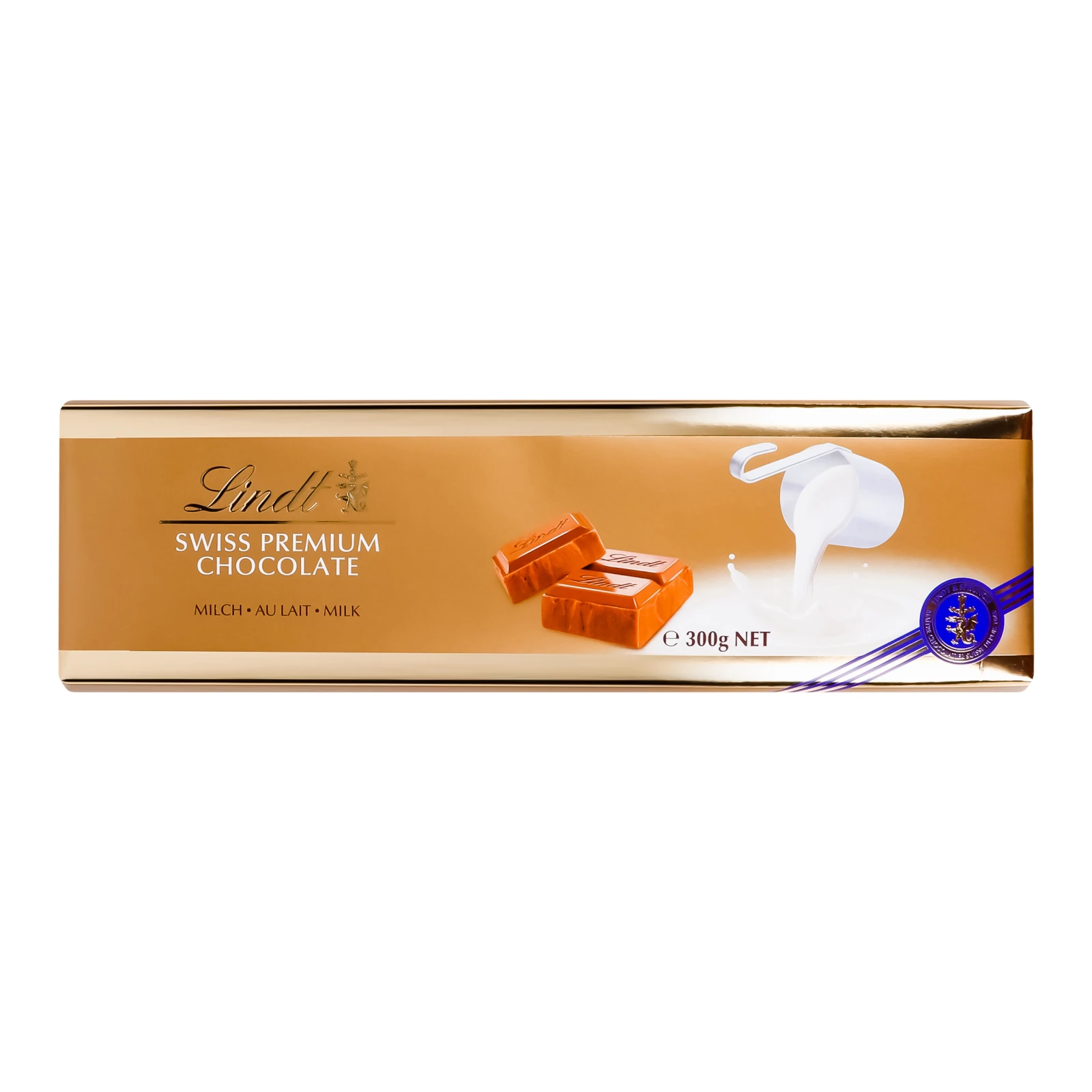 Шоколад Lindt швейцарський молочний 300г Фото навігації №:1