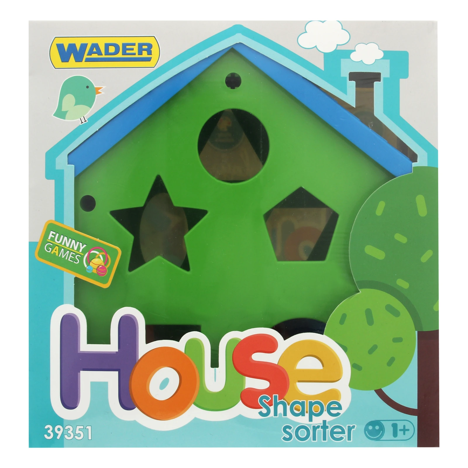 Іграшка-сортер Wader House №39351 для дітей від 12 місяців Фото навігації №:1