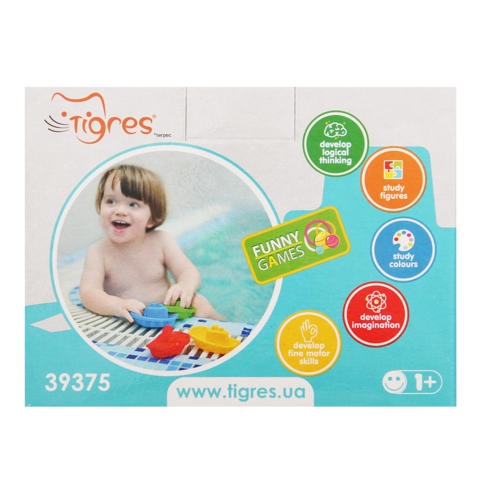 Набір Tigres Little boat №39375 для дітей від 12 місяців 4шт/уп Фото №:2
