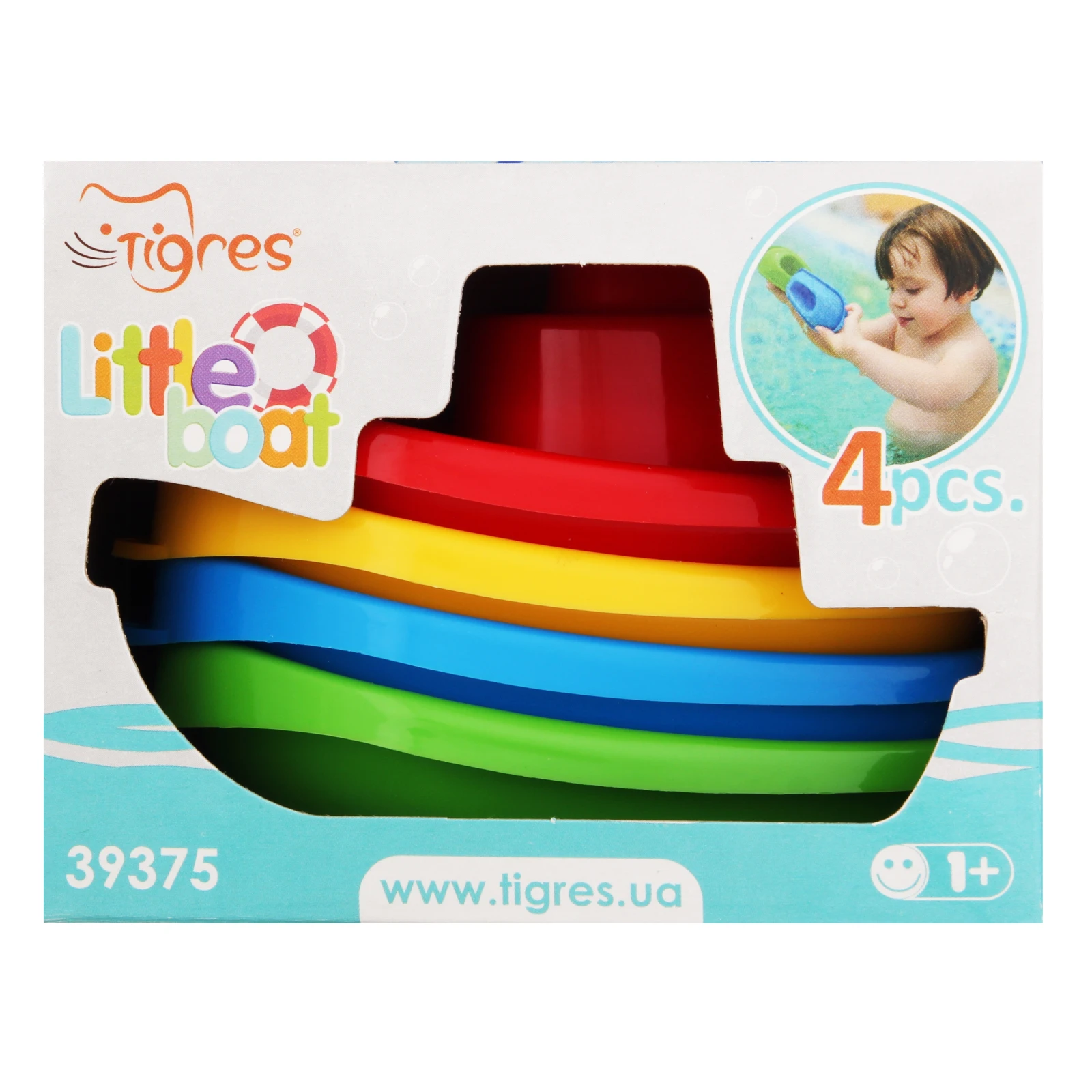 Набір Tigres Little boat №39375 для дітей від 12 місяців 4шт/уп Фото №:1