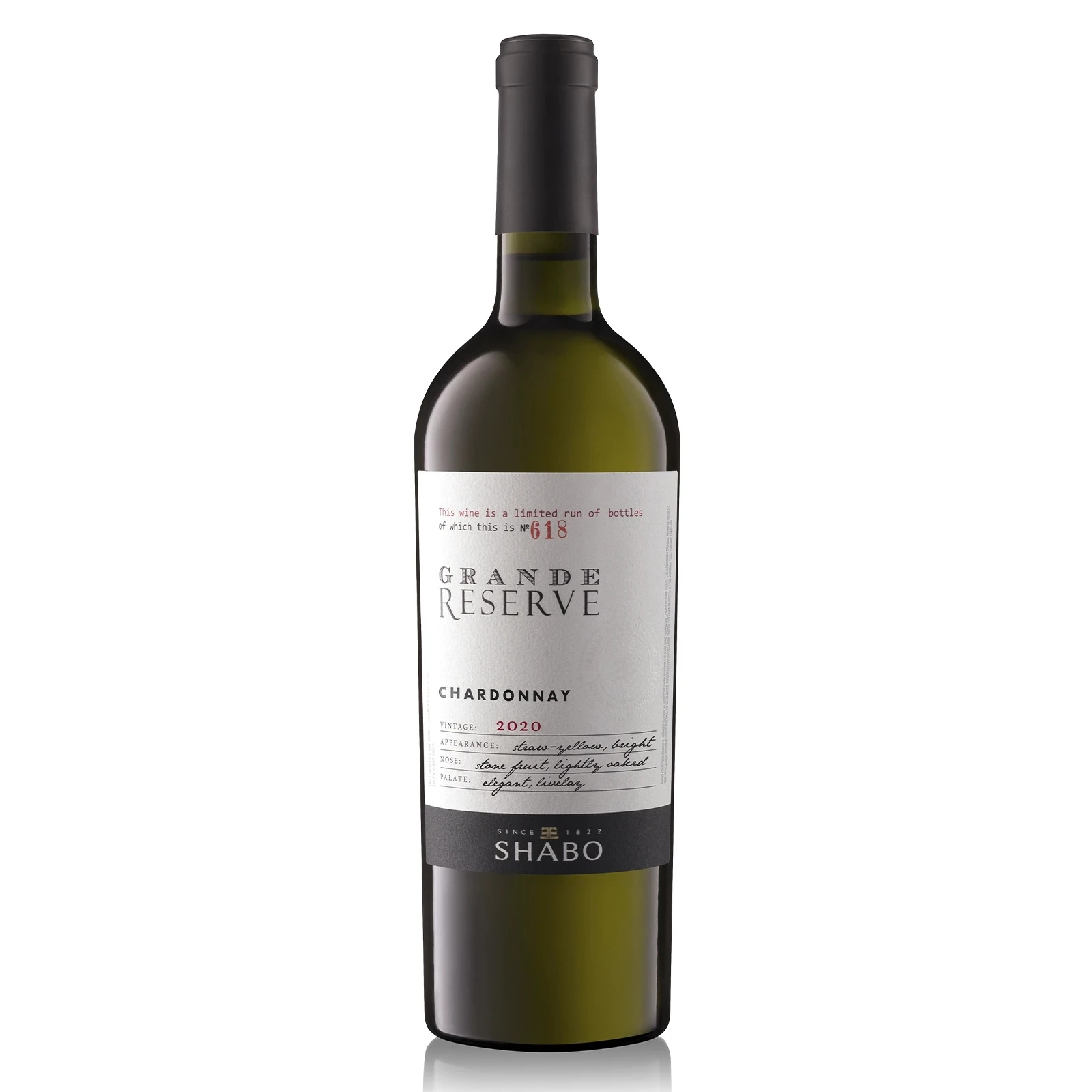 Вино Shabo Grand Reserve 0,75л 12-14% Шардоне біле сухе Фото №:1