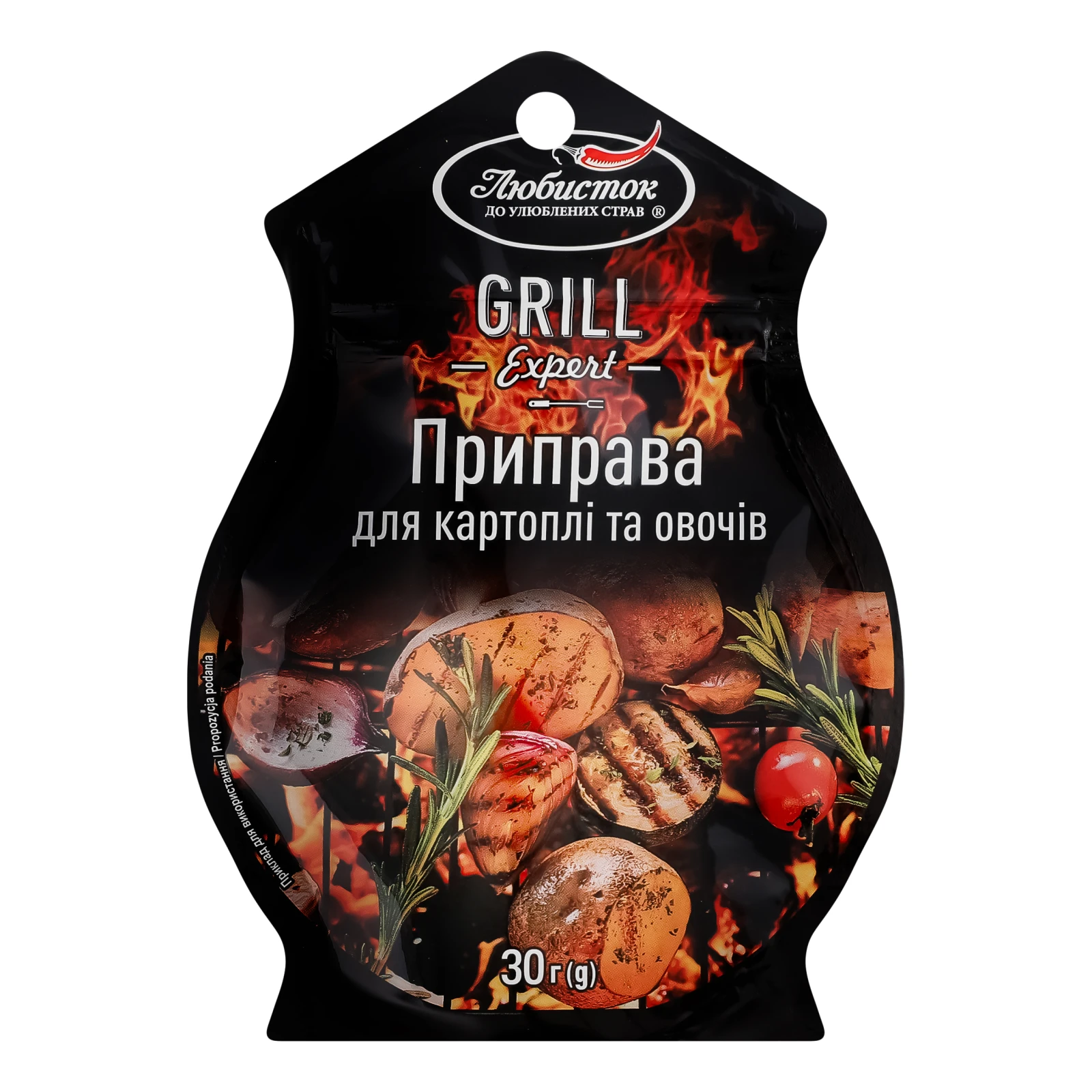 Приправа Любисток Grill Expert для картоплі та овочів 30г
