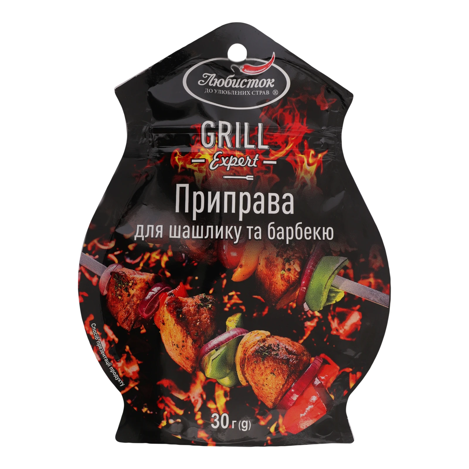 Приправа Любисток Grill Expert для шашлику та барбекю 30г Фото №:1