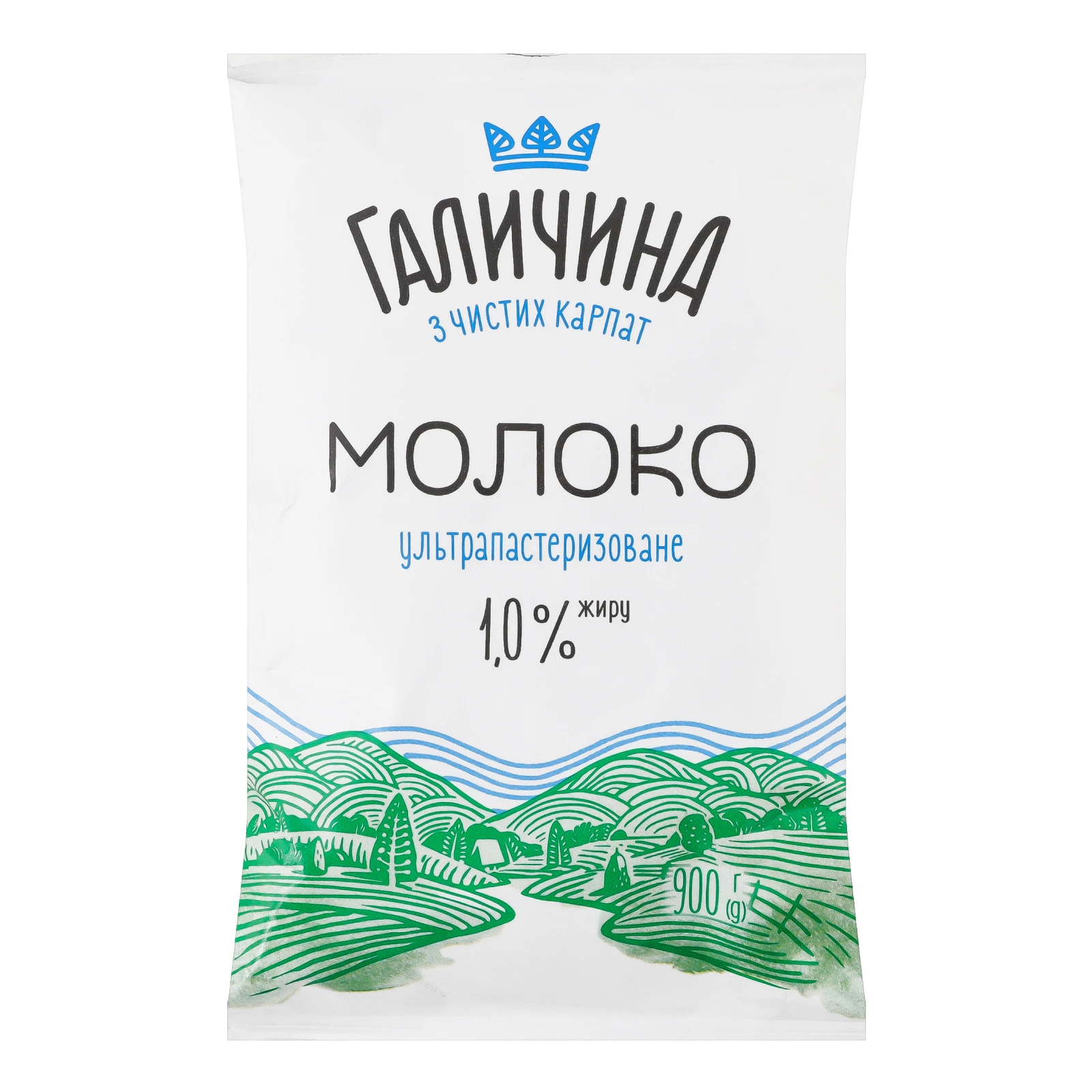 Молоко Галичина ультрапастеризоване 1% 900г Фото №:1