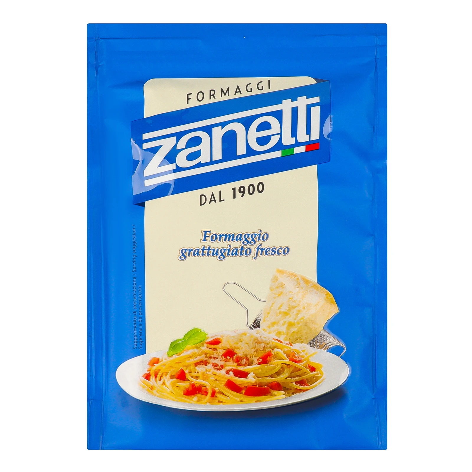 Сир Zanetti твердий витриманий тертий 32% 100г