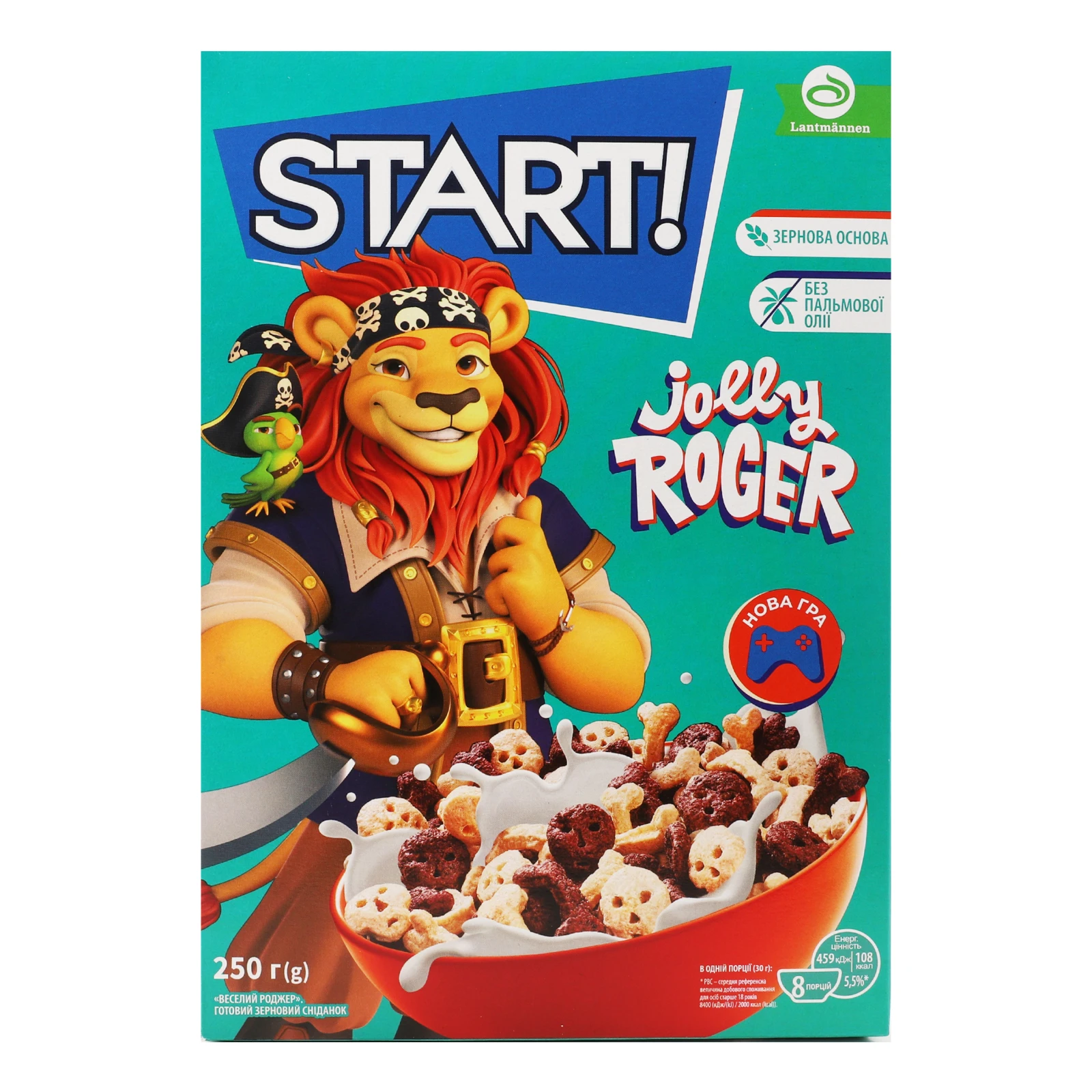 Сніданок сухий Start! фігурки Веселий Роджер зернові 250г
