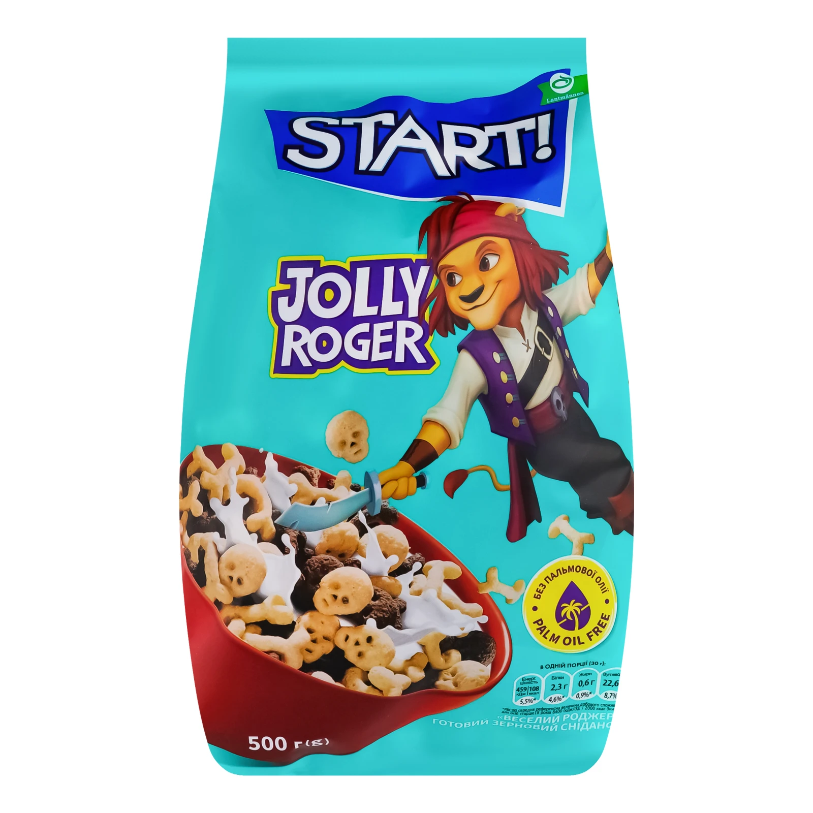 Сніданки сухі Start! Jolly Roger зернові 500г Фото навігації №:1