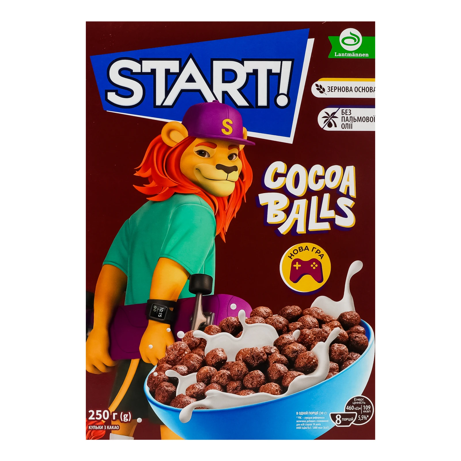 Сніданок сухий Start! Кульки зернові з какао 250г Фото №:1