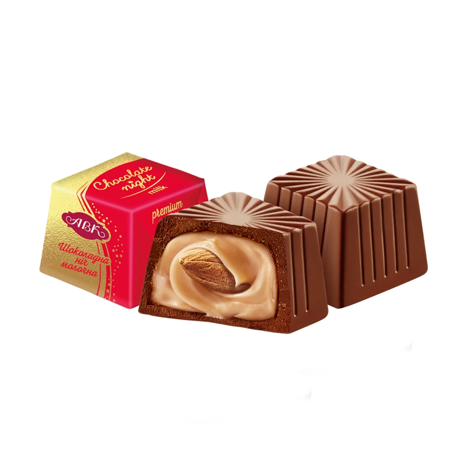 Цукерки АВК Шоколадна ніч молочна Фото №:1