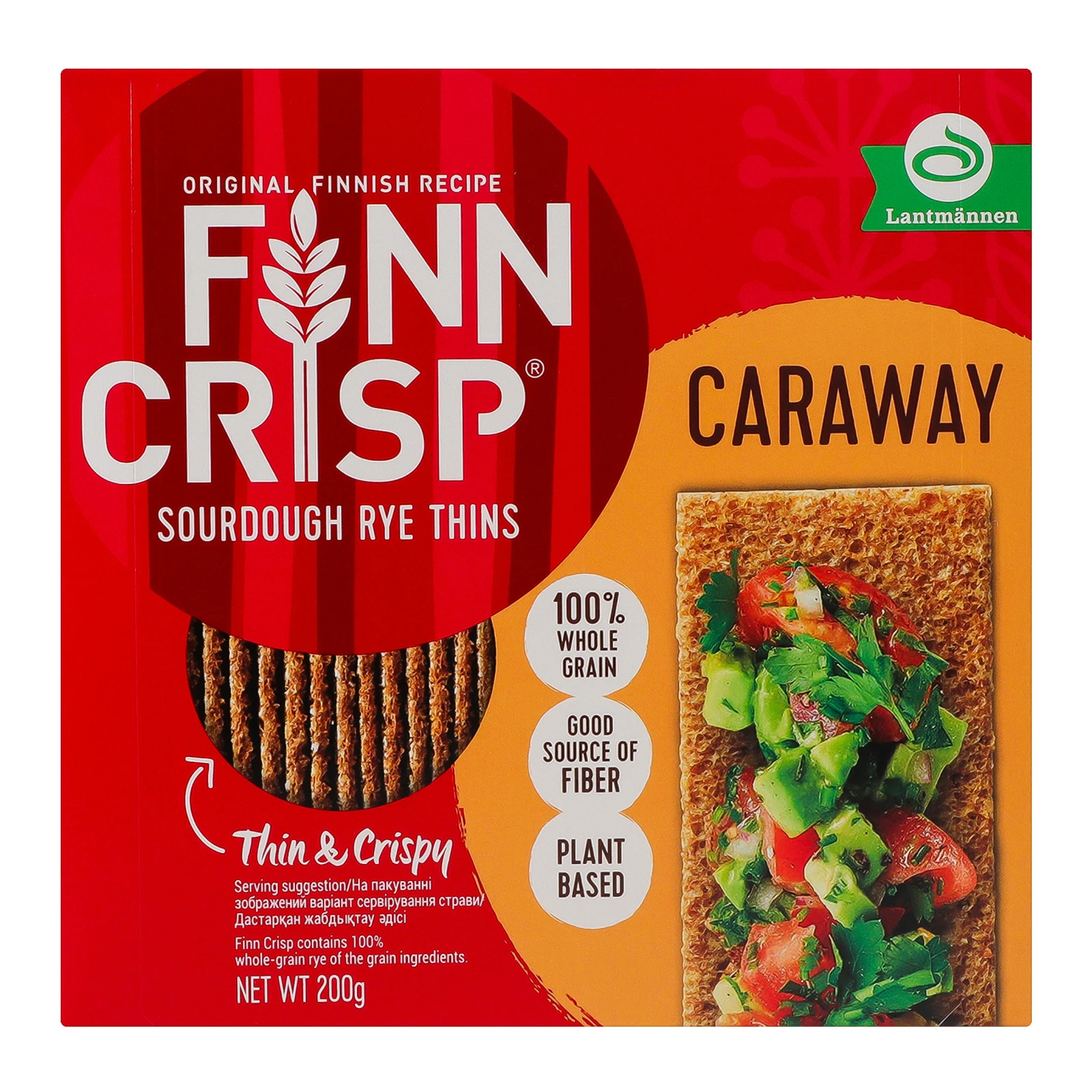 Сухарики житні Finn Crisp з кмином 200г Фото навігації №:1