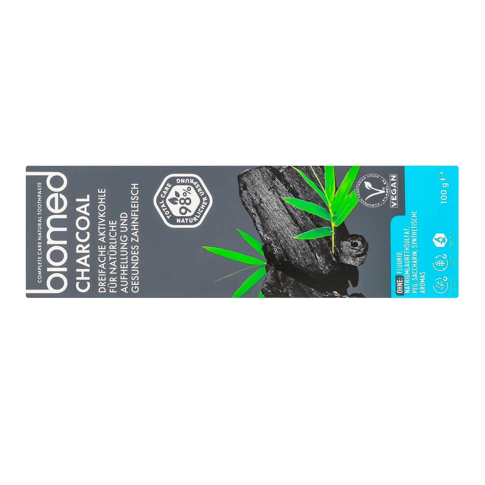 Паста зубна Biomed Charcoal комплексна відбілююча 100г Фото №:2