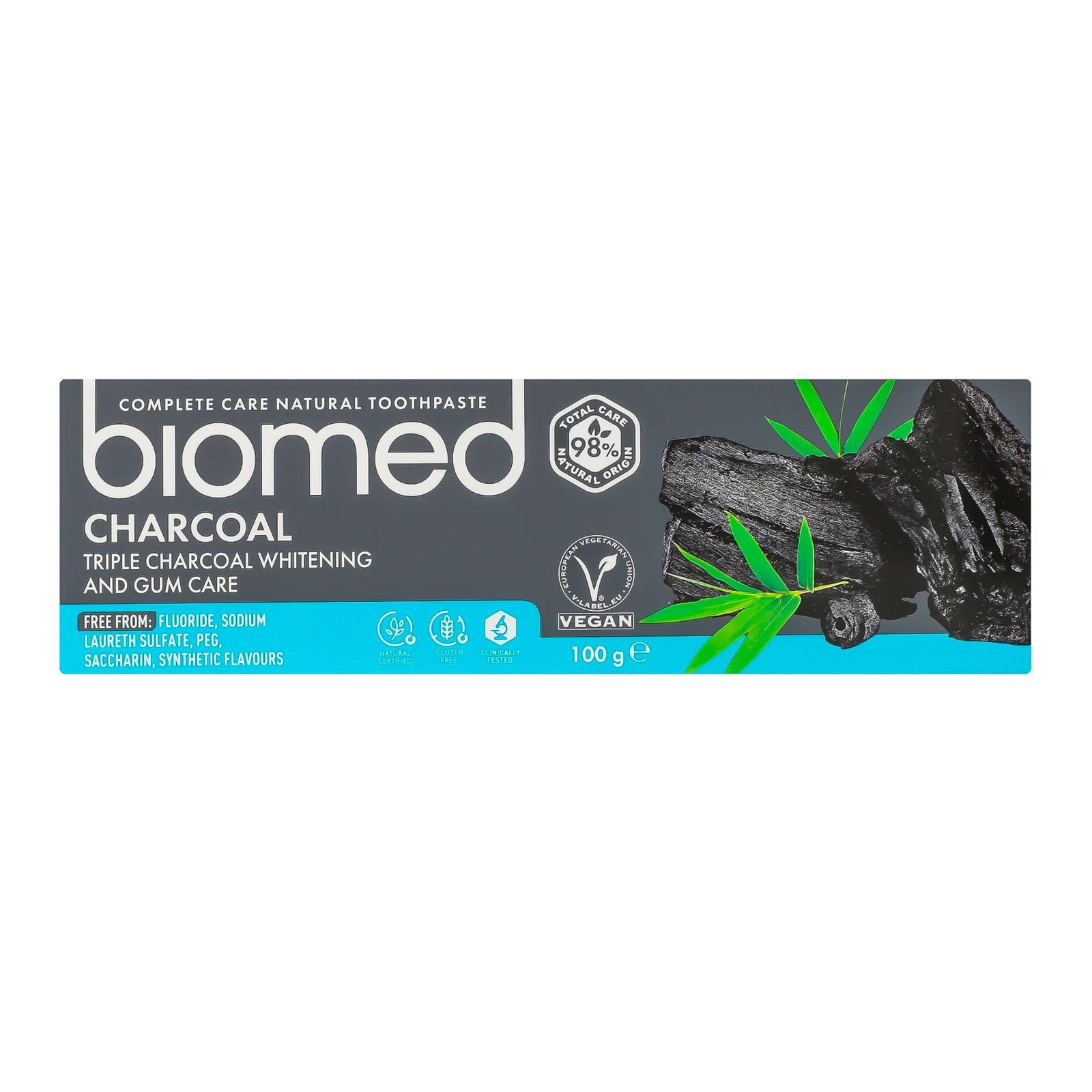 Паста зубна Biomed Charcoal комплексна 100г Фото №:1