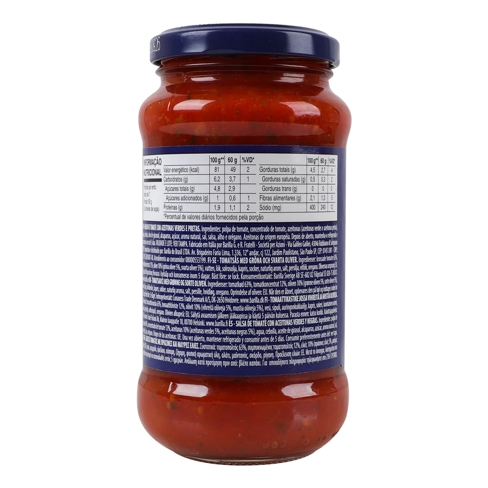 Соус Barilla Olive томатний з оливками 400г Фото №:2