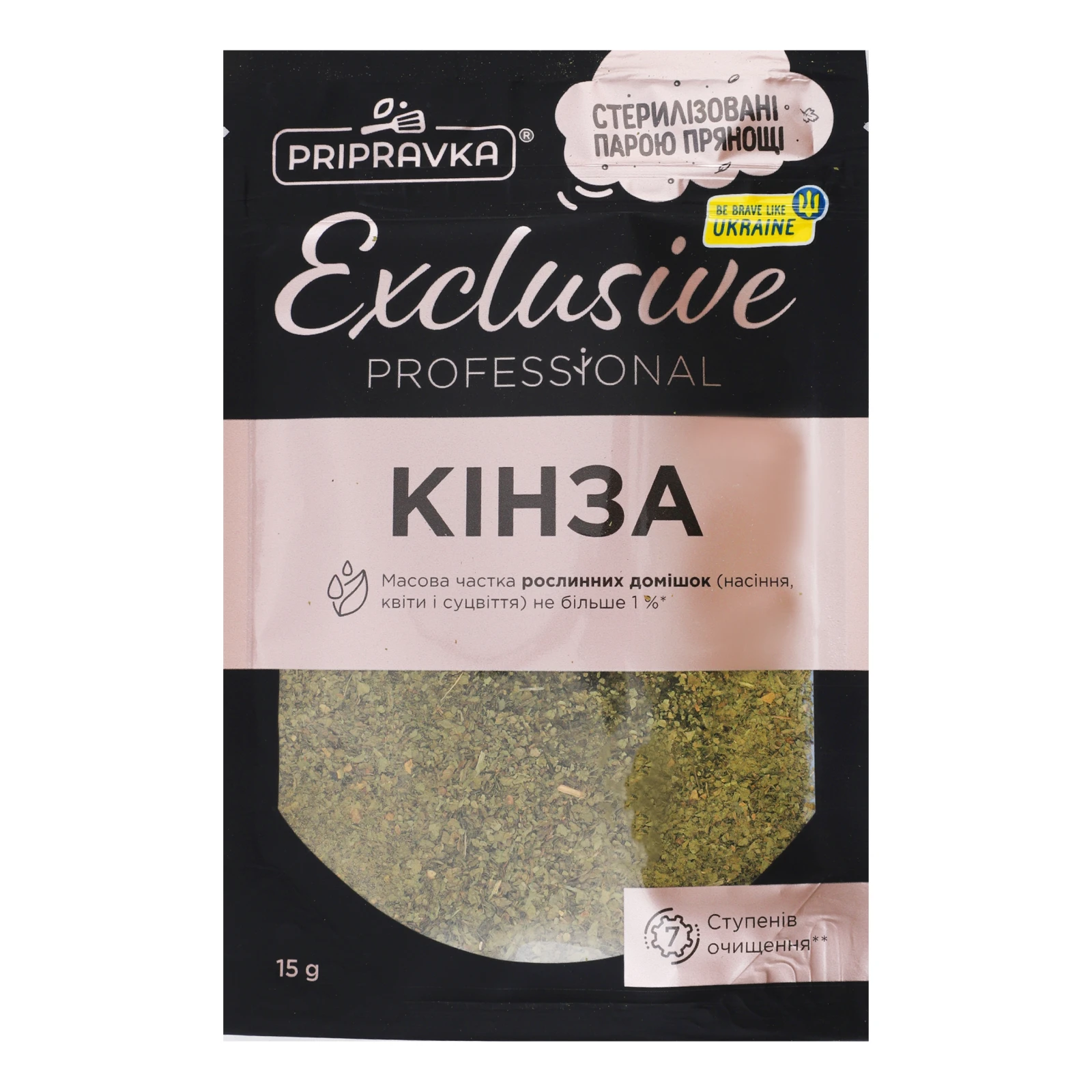 Кінза Pripravka Exclusive Professional сушена 15г Фото навігації №:1
