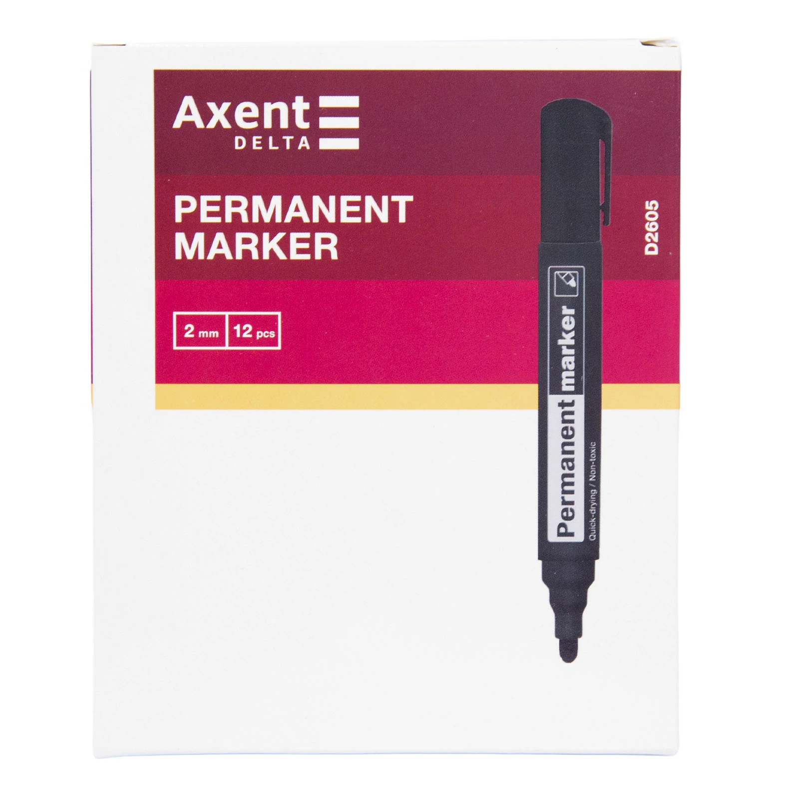 Маркер Delta перманентний  D2605 2мм чорний Фото №:1