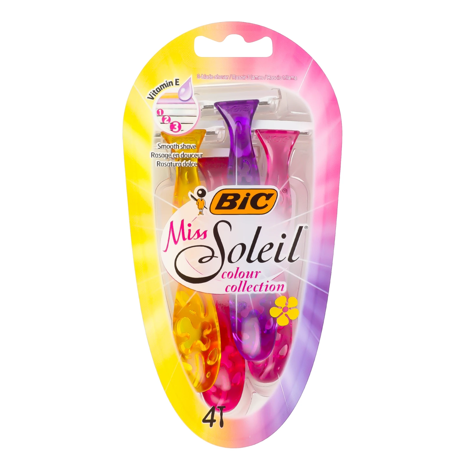 Бритва BIC Miss Soleil з 3 лезами 4шт/уп Фото навігації №:1