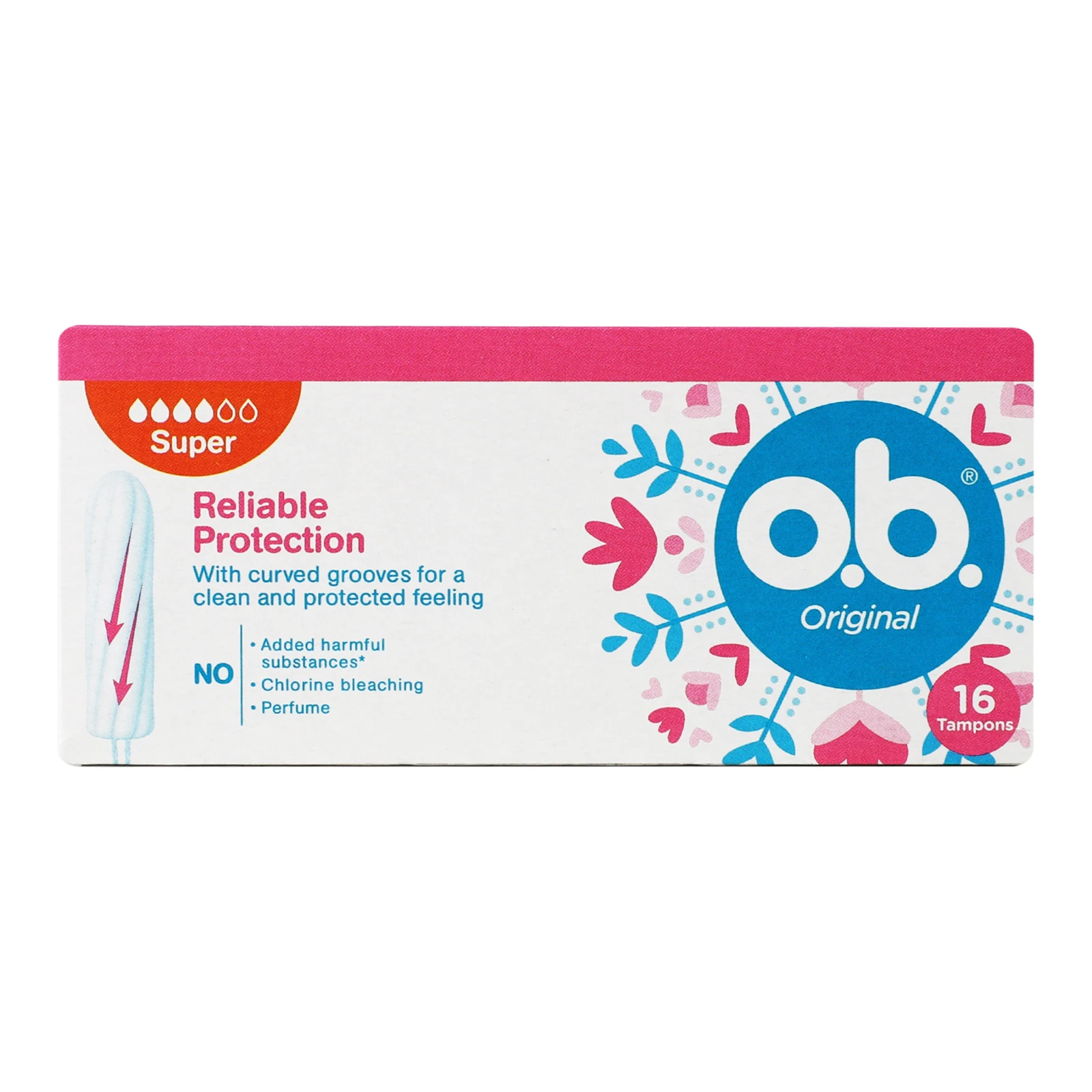 Тампони O.b. гігієнічні Original Super 16шт