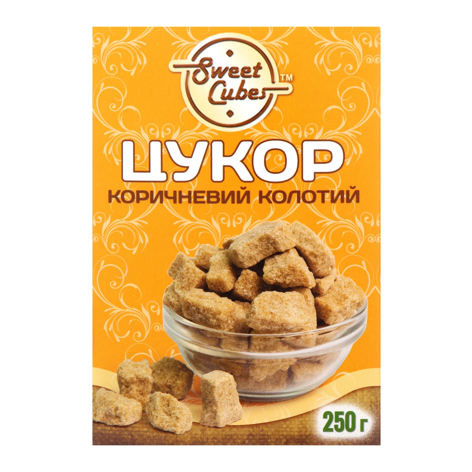 Цукор Sweet Cubes 250г коричневий колотий Фото №:1