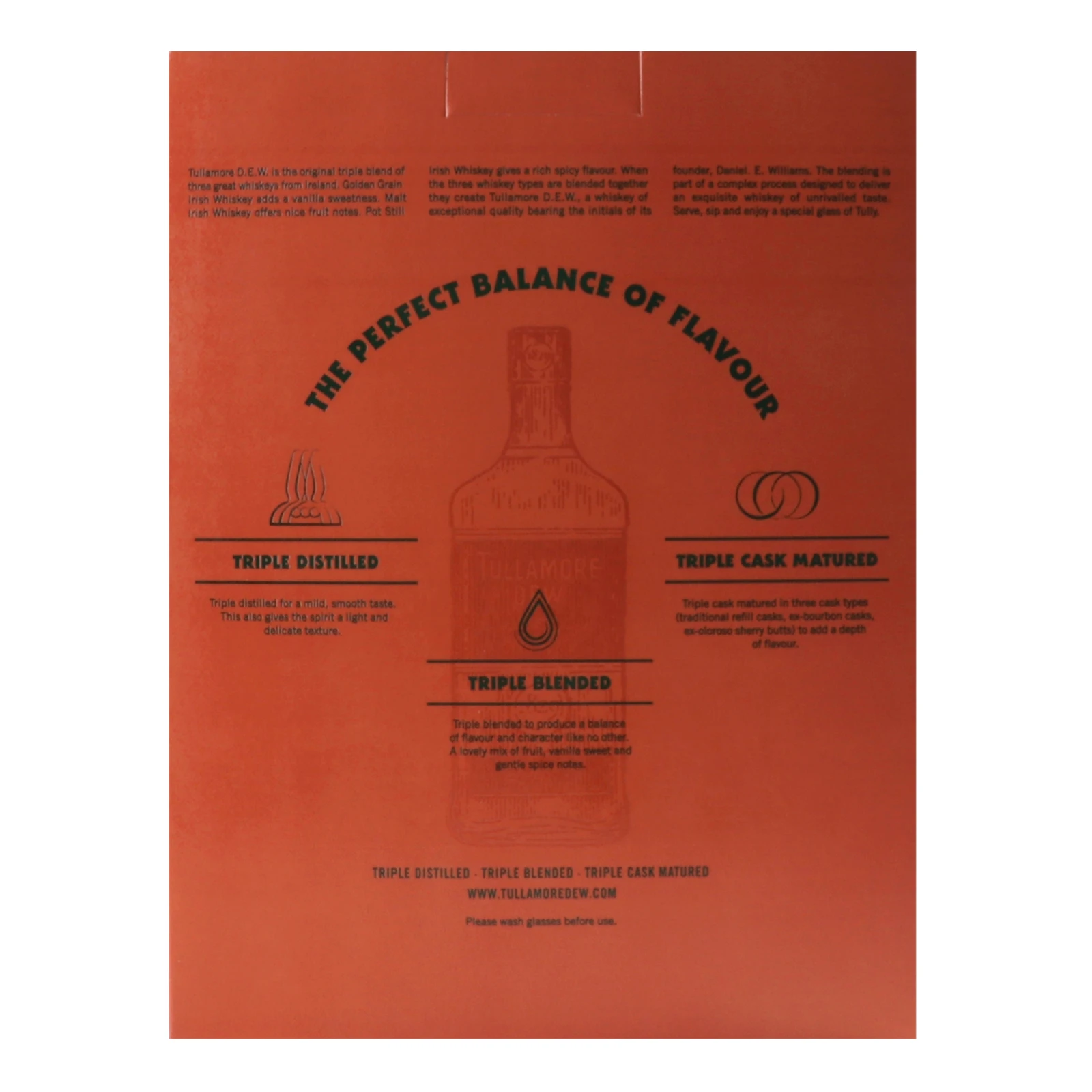 Набір Tullamore Dew віскі 40% 0.7л+2 склянки Фото №:2
