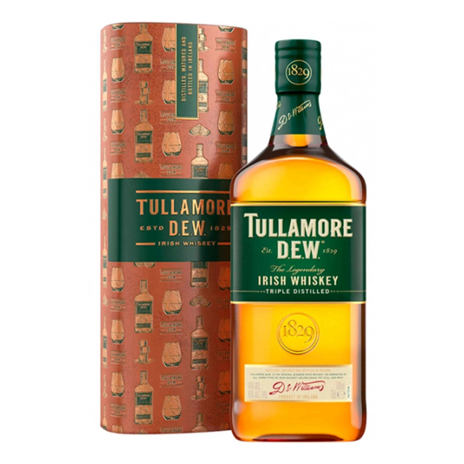 Віскі Tullamore D.E.W. 0,7л 40% мет кор Фото навігації №:1