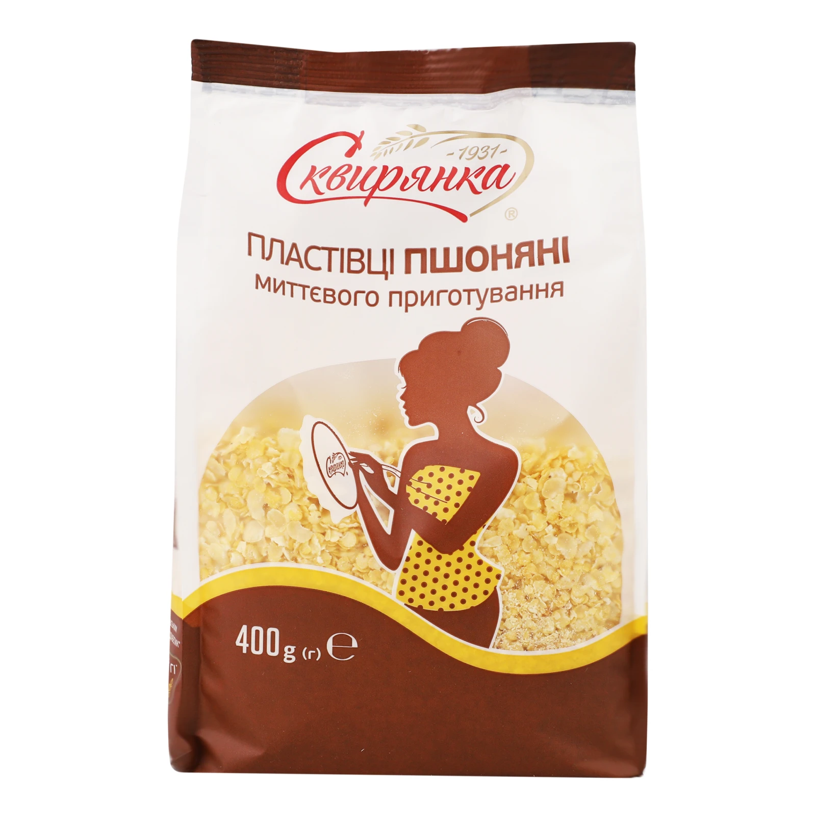 Пластівці Сквирянка миттєвого приготування пшонянi 400г Фото №:1