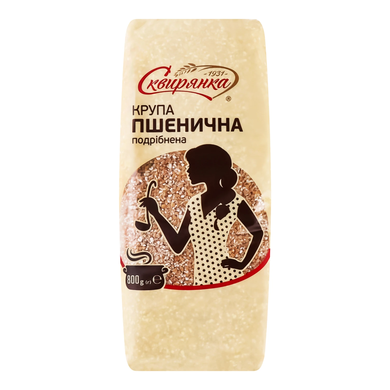 Крупа пшенична Сквирянка подрібнена шліфована №3 з м`якої пшениці 800г Фото №:1