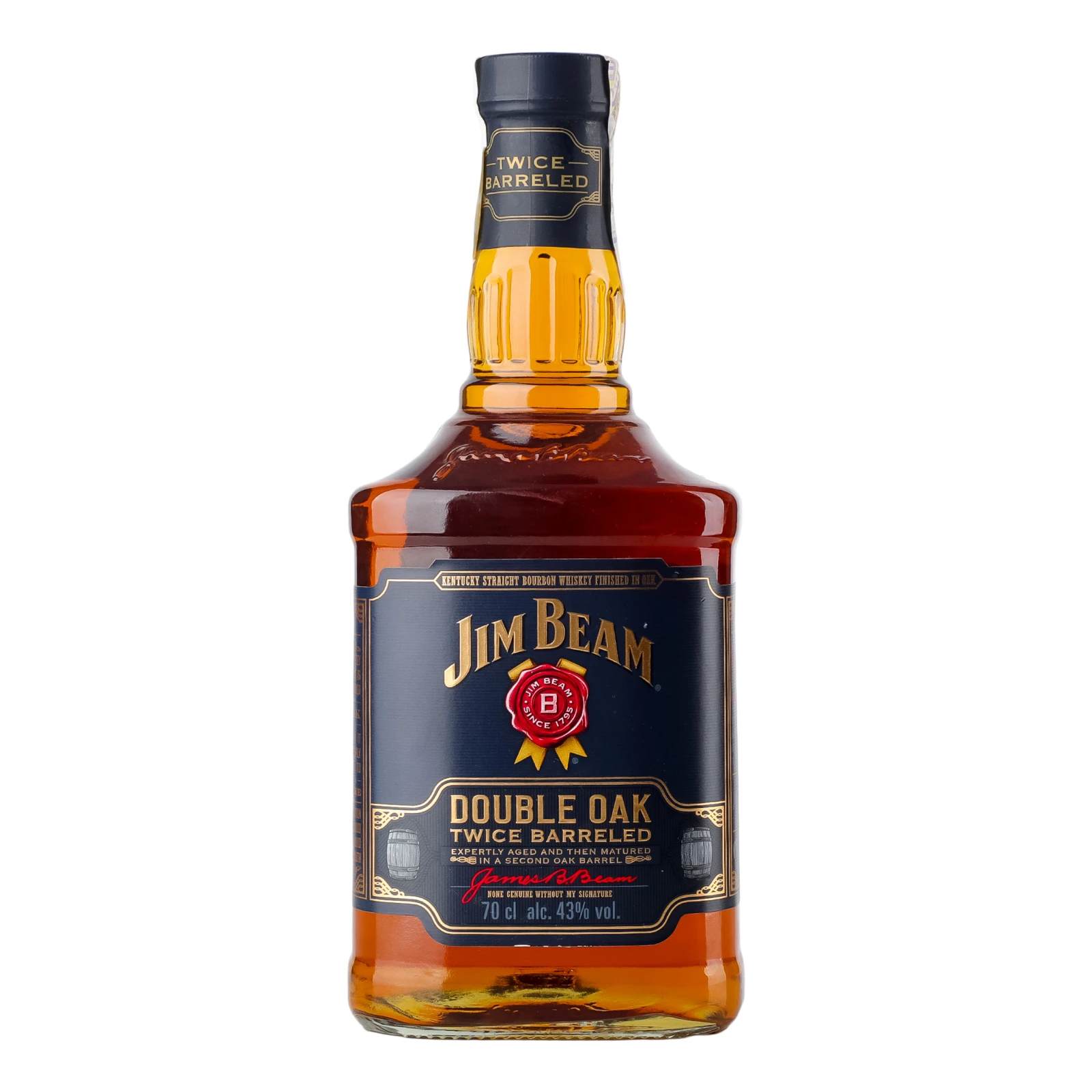 Віскі Jim Beam Double Oak 43% 0.7л Фото №:1