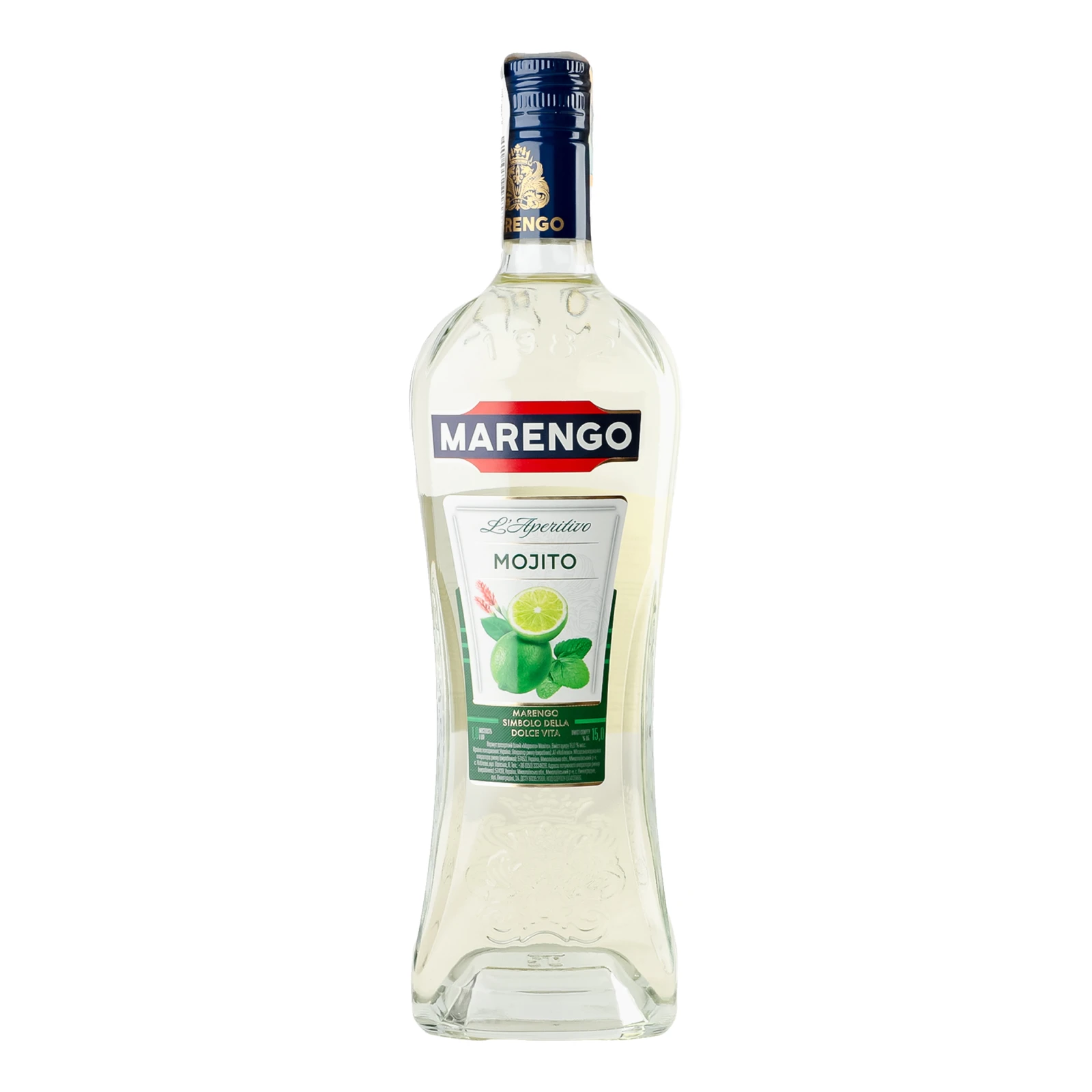 Вермут Marengo Mojito білий десертний 15% 1л Фото навігації №:1