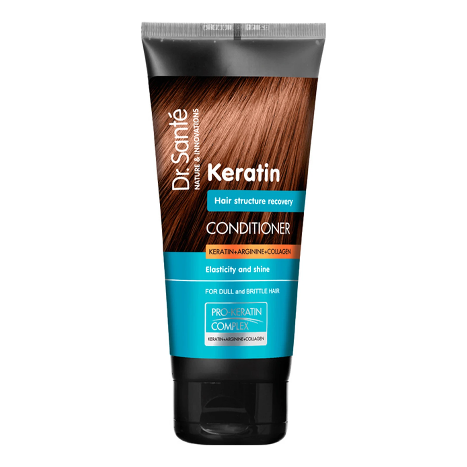 Бальзам для волосся Dr.Sante Keratin Еластичність та блиск 200мл Фото №:1