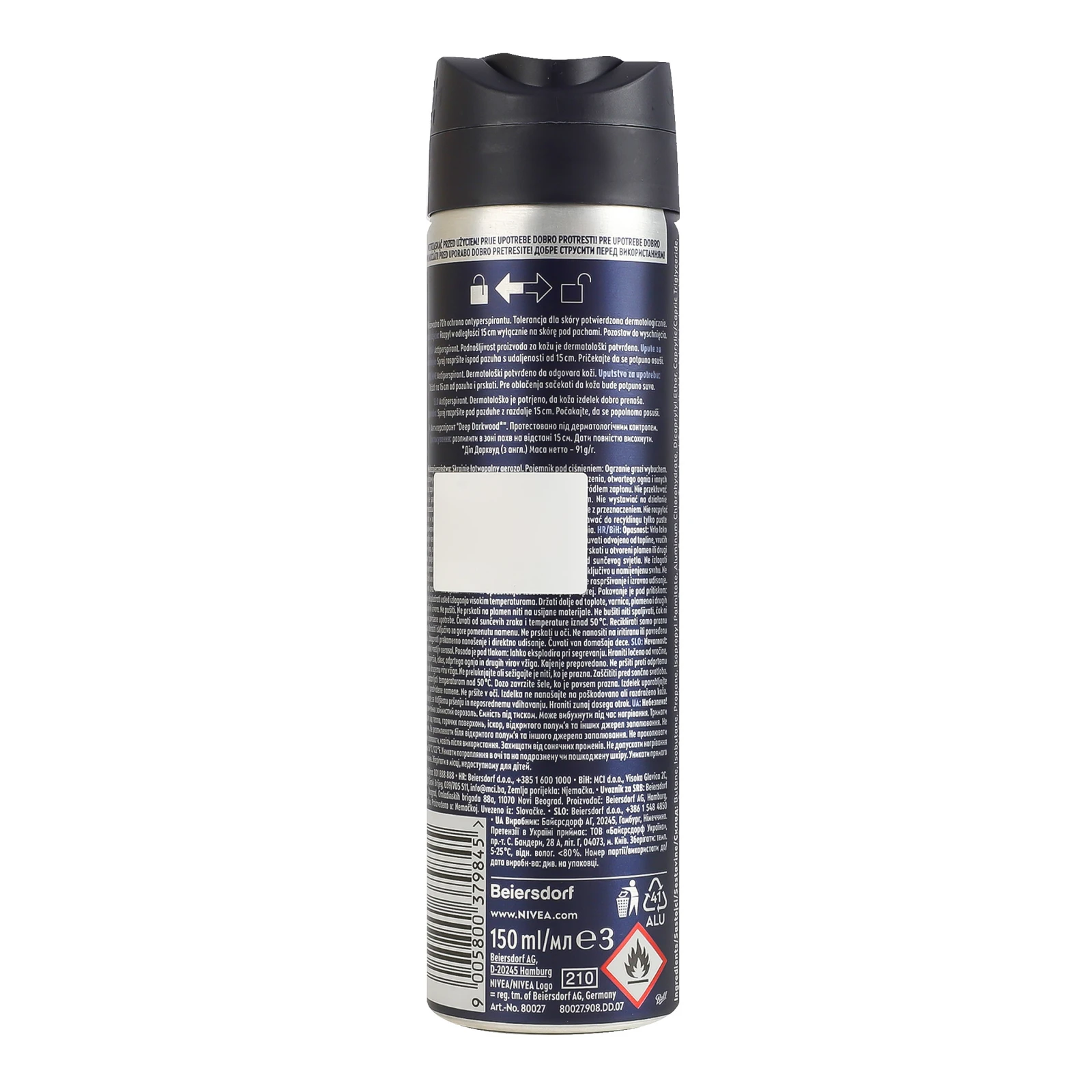 Антиперспірант Nivea Men Deep Darkwood 150мл фото 2