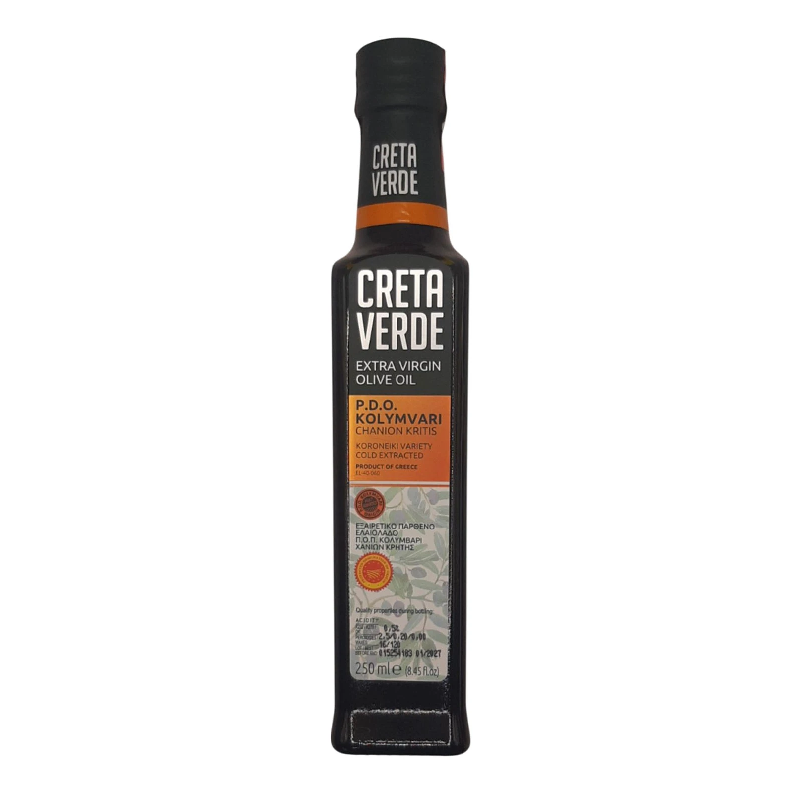 Оливкова олія Creta Verde Extra Virgin Kolymvari 250мл Фото №:1