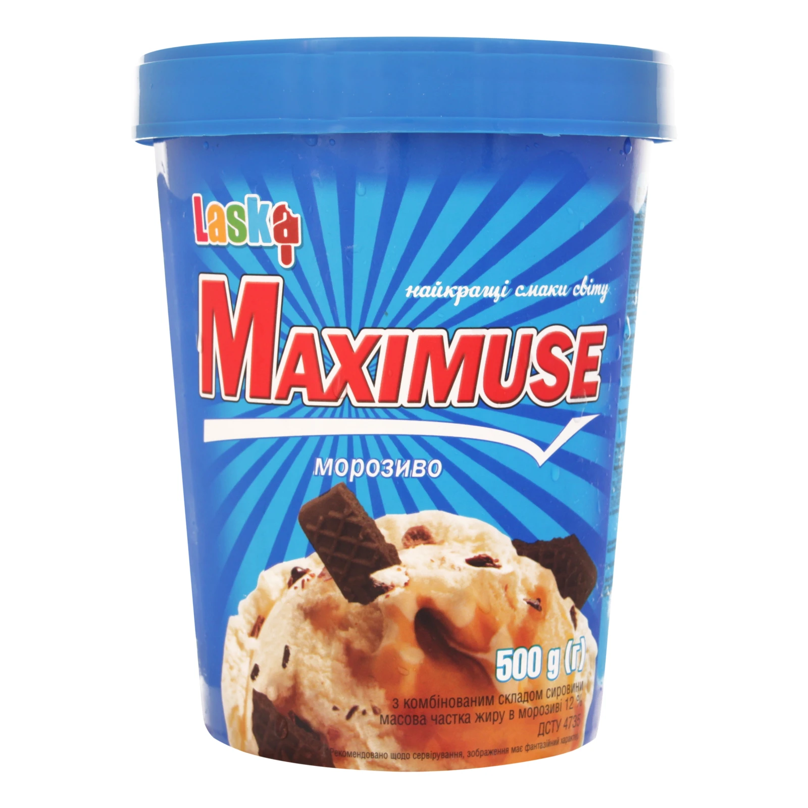 Морозиво Laska Maximuse 500г Фото №:1