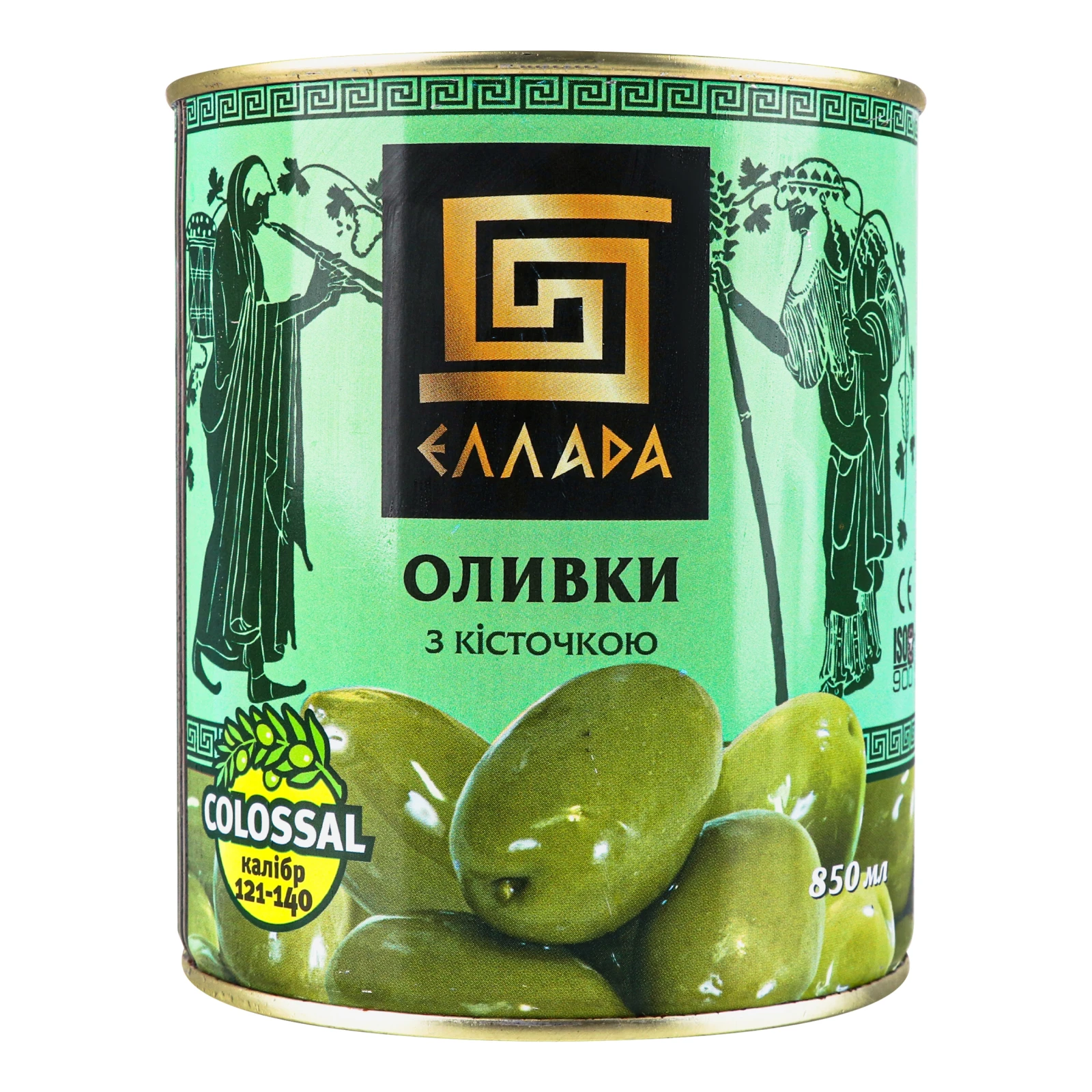 Оливки Еллада з кісточкою 850мл Фото №:1