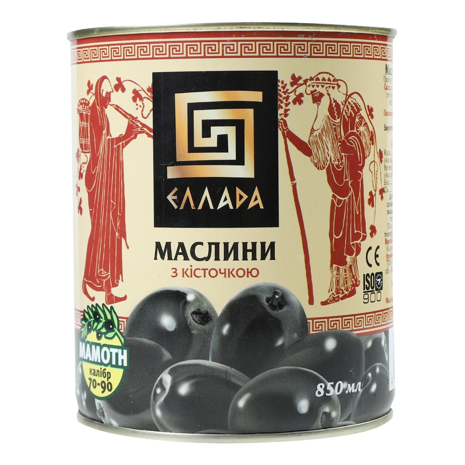 Маслини Ellada Mamoth з кісточкою 850мл фото 2