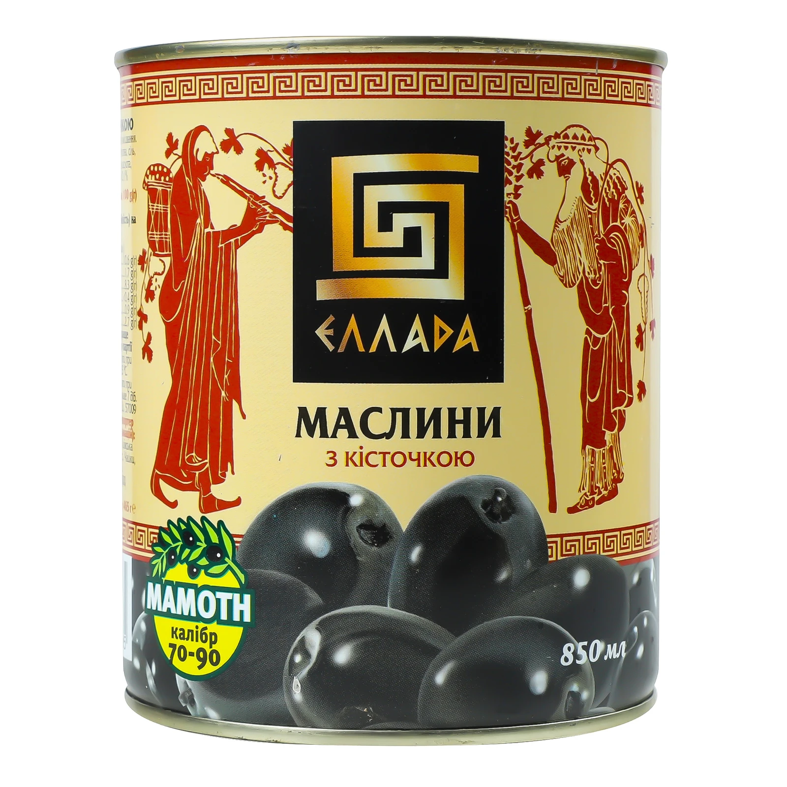 Маслини Ellada Mamoth з кісточкою 850мл