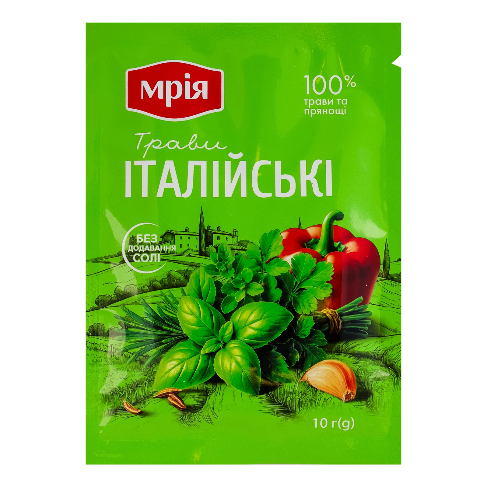 Приправа Мрія суміш прянощів Італійські трави 10г Фото №:1