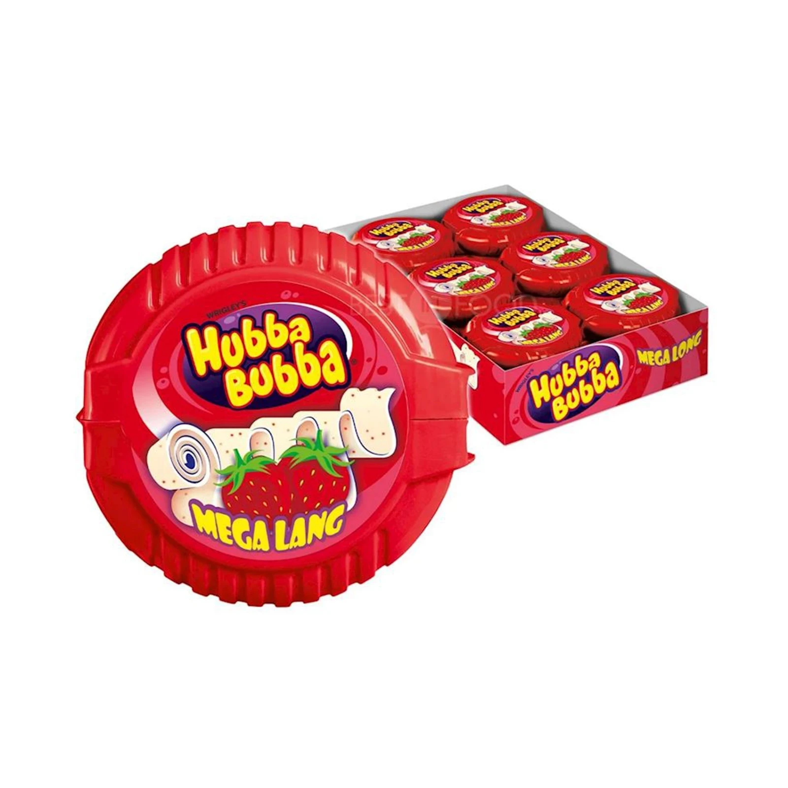 Жувальна гумка Hubba Bubba 56г 180см полуниця Фото №:1