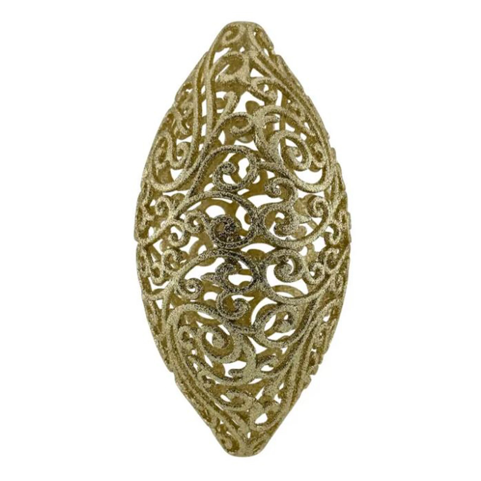 Прикраса Mislt новорічна Овал ажурний 8см Фото №:1