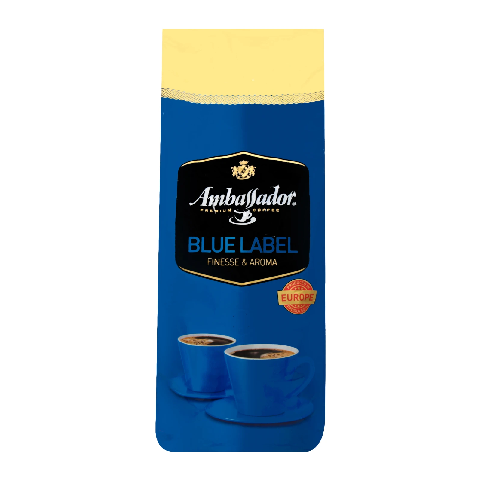 Кава Ambassador Blue Label натуральна смажена в зернах середньообсмажена 1кг Фото навігації №:1