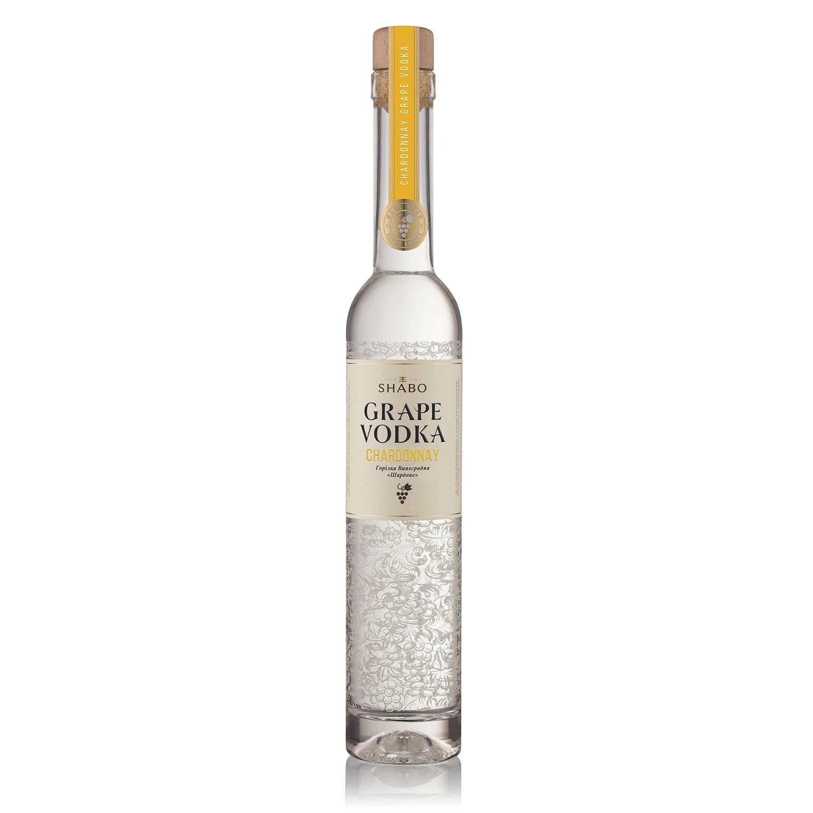 Горілка Shabo 0,375л 40% Grape Vodka Chardonnay Фото №:1