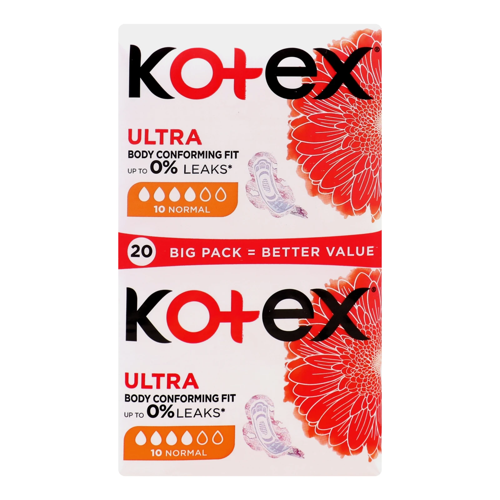 Прокладки гігієнічні Kotex Ultra Normal ультратонкі 20шт Фото №:1