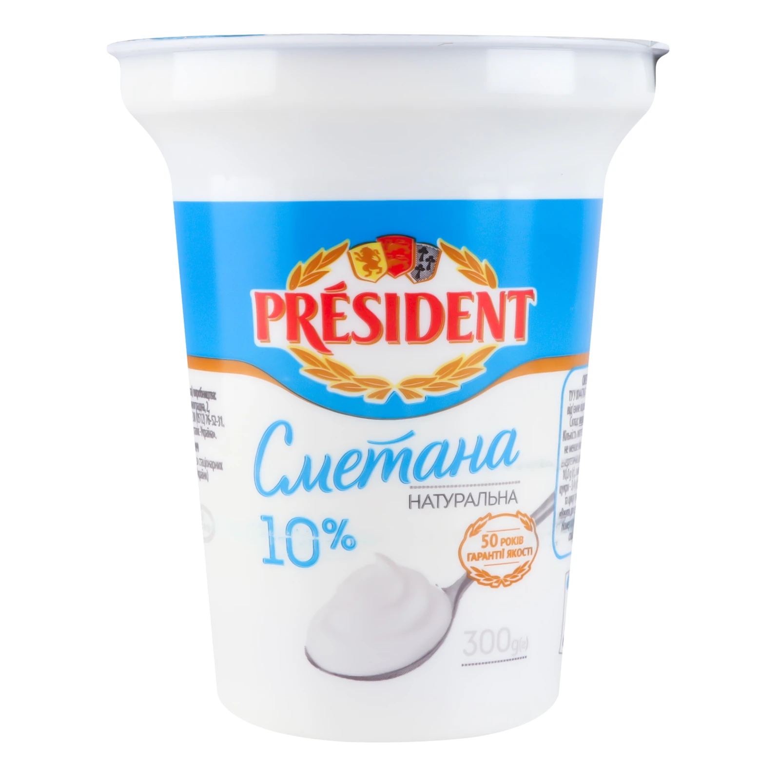 Сметана President 10% 300г Фото №:2